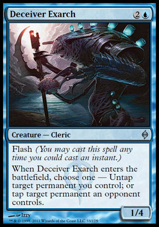 Deceiver Exarch (New Phyrexia) Light Play