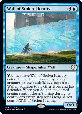 Wall of Stolen Identity (Commander 2019) Near Mint