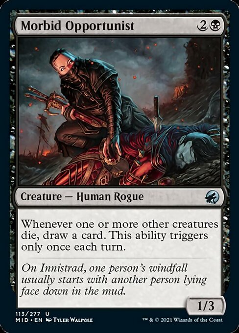 Morbid Opportunist (Innistrad: Midnight Hunt) Light Play
