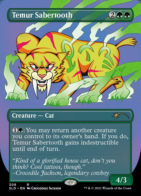 Temur Sabertooth (Secret Lair) Near Mint