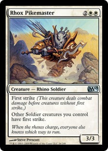 Rhox Pikemaster (Magic 2010 Core Set) Heavy Play
