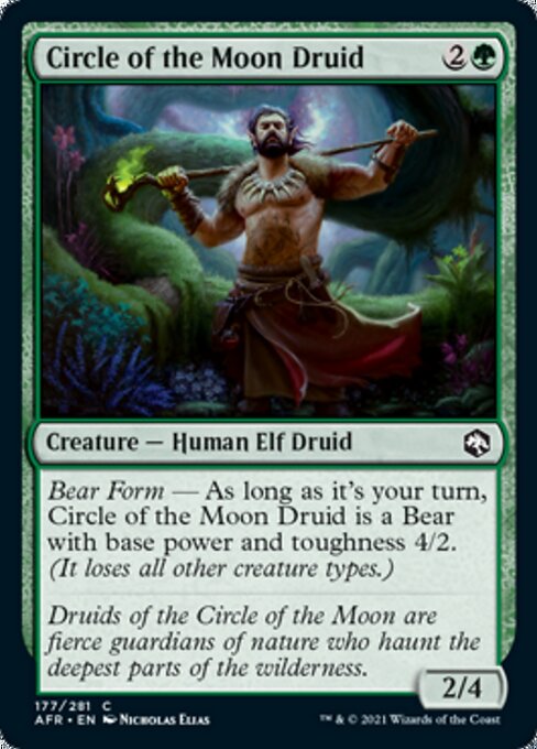 Circle of the Moon Druid (Adventures in the Forgotten Realms) Near Mint Foil