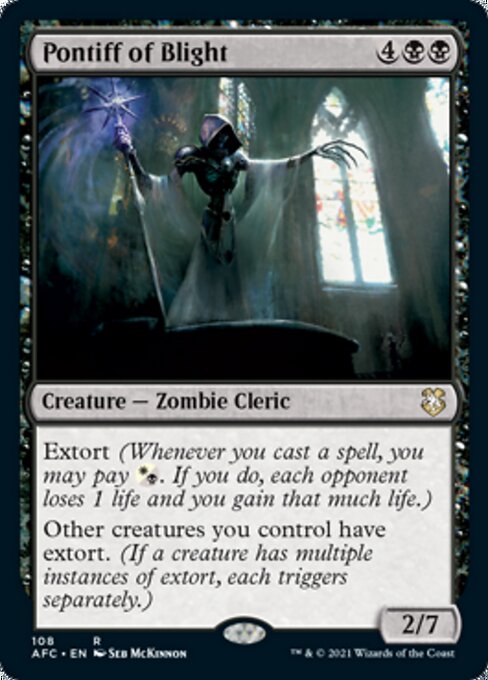 Pontiff of Blight (Commander 2021 Forgotten Realms) Near Mint