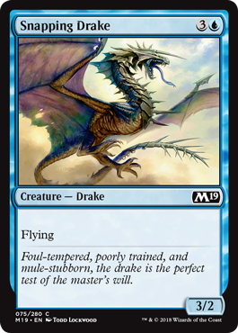 Snapping Drake (Magic 2019 Core Set) Near Mint