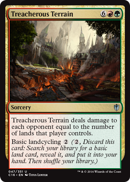 Treacherous Terrain (Commander 2016 Edition) Medium Play