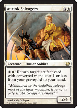 Auriok Salvagers (Modern Masters) Light Play Foil