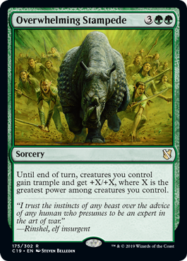 Overwhelming Stampede (Commander 2019) Near Mint
