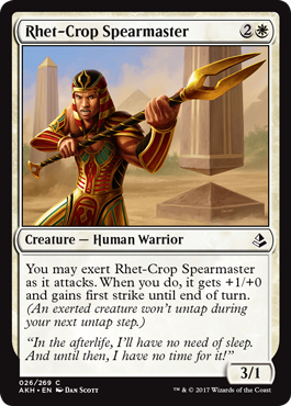 Rhet-Crop Spearmaster (Amonkhet) Light Play