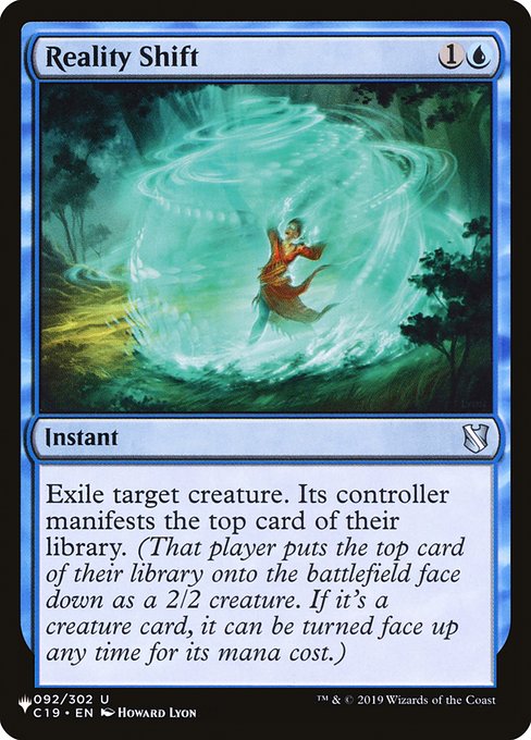 Reality Shift (The List) Near Mint