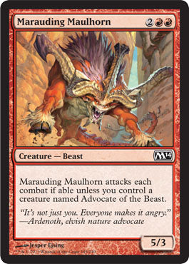 Marauding Maulhorn (Magic 2014 Core Set) Medium Play