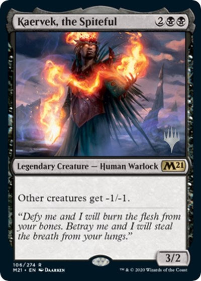 Kaervek, the Spiteful (Promo Pack: Core Set 2021) Light Play