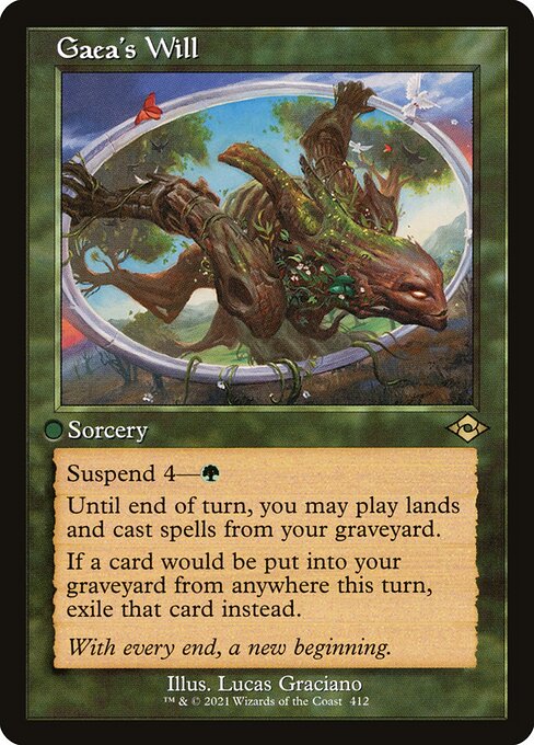 Gaea's Will (Retro Frame) (Foil Etched) (Modern Horizons 2) Near Mint Foil