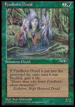Fyndhorn Druid (2) (Alliances) Medium Play