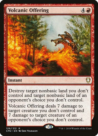 Volcanic Offering (Commander Anthology Volume II) Light Play