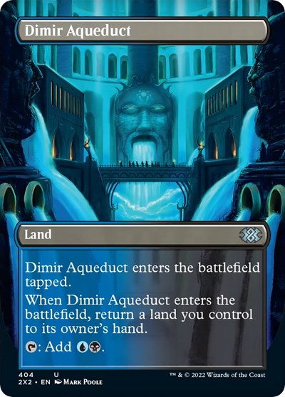Dimir Aqueduct (Borderless) (Double Masters 2022) Near Mint Foil
