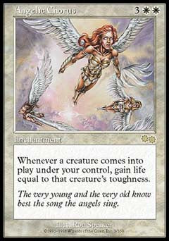 Angelic Chorus (Urza's Saga) Light Play