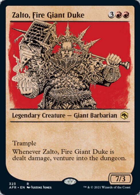 Zalto, Fire Giant Duke (Showcase) (Adventures in the Forgotten Realms) Near Mint