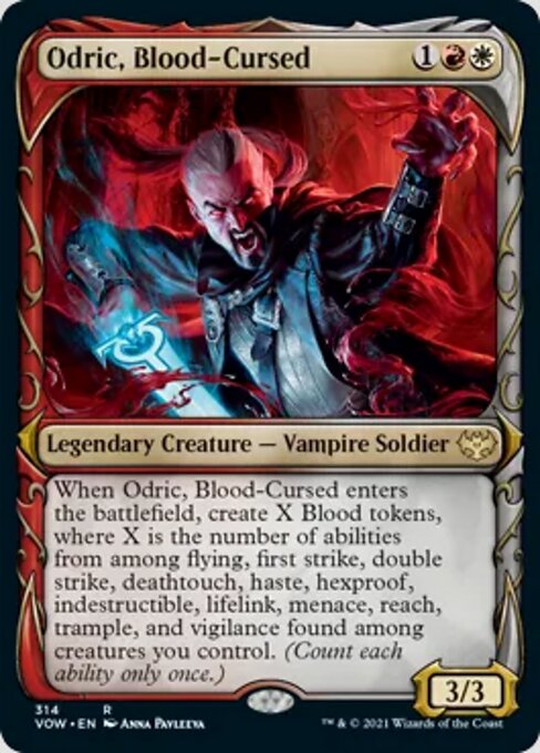 Odric, Blood-Cursed (Showcase) (Innistrad: Crimson Vow) Near Mint Foil