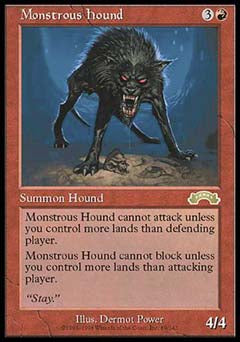 Monstrous Hound (Exodus) Medium Play