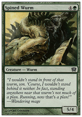Spined Wurm (9th Edition) Medium Play