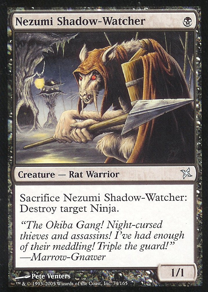 Nezumi Shadow-Watcher (Betrayers of Kamigawa) Medium Play
