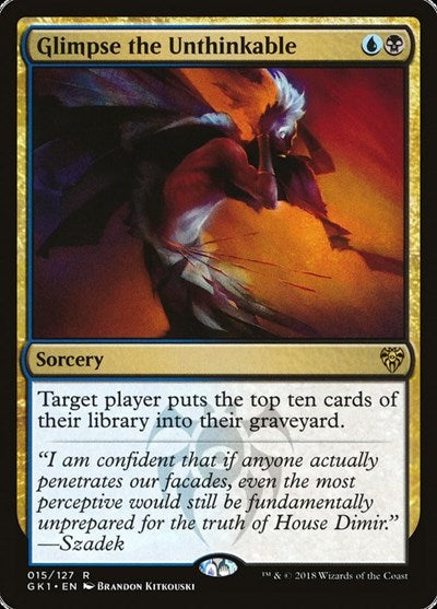 Glimpse the Unthinkable (Guilds of Ravnica: Guild Kits) Light Play