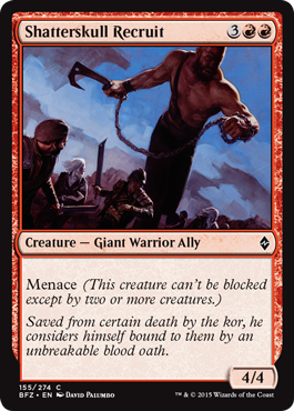 Shatterskull Recruit (Battle for Zendikar) Near Mint