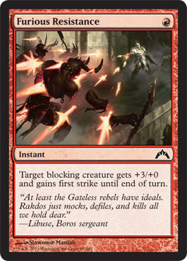 Furious Resistance (Gatecrash) Light Play