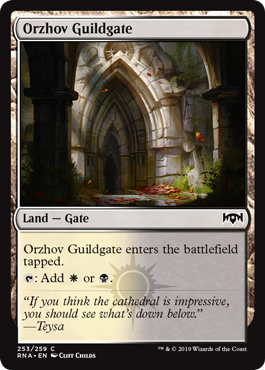 Orzhov Guildgate 2 (Ravnica Allegiance) Light Play