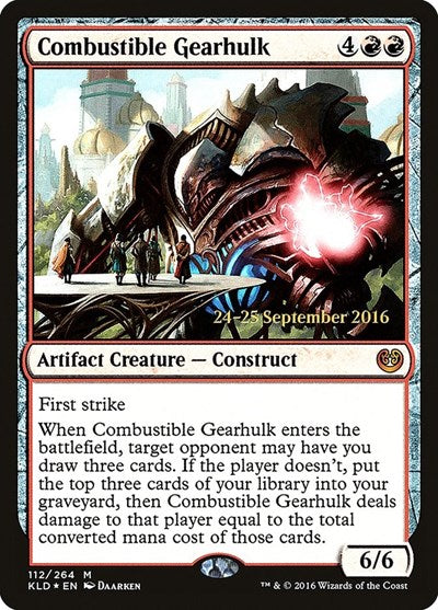 Combustible Gearhulk (Promos: Prerelease Cards) Light Play Foil
