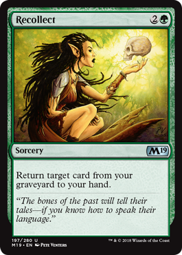 Recollect (Magic 2019 Core Set) Near Mint