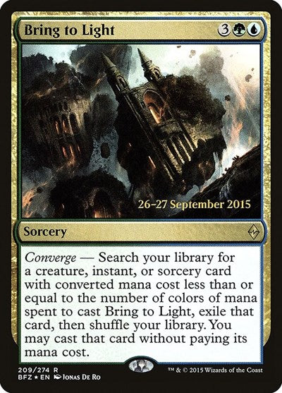 Bring to Light (Promos: Prerelease Cards) Near Mint Foil