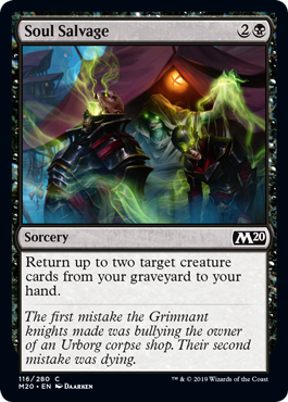Soul Salvage (Magic 2020 Core Set) Near Mint