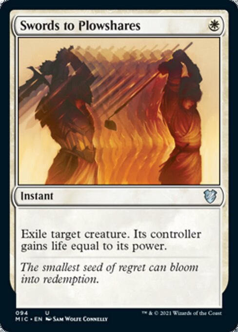 Swords to Plowshares (Commander 2021 Midnight Hunt) Near Mint
