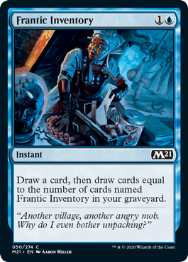 Frantic Inventory (Magic 2021 Core Set) Near Mint