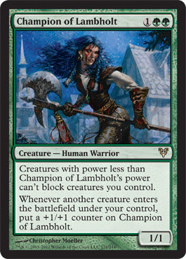 Champion of Lambholt (Avacyn Restored) Medium Play