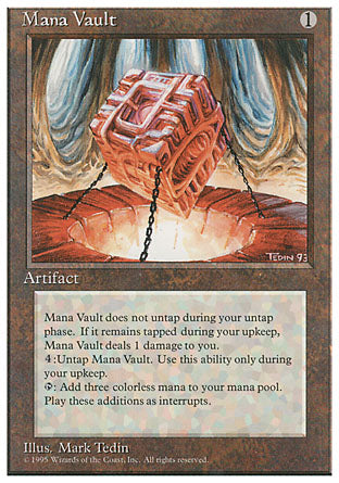 Mana Vault (4th Edition) Damaged / Poor