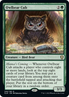 Owlbear Cub (Commander Legends: Battle for Baldur's Gate) Near Mint