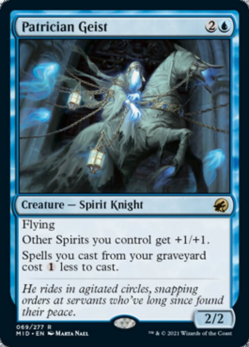 Patrician Geist (Innistrad: Midnight Hunt) Medium Play
