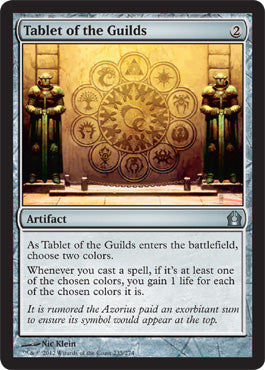 Tablet of the Guilds (Return to Ravnica) Light Play