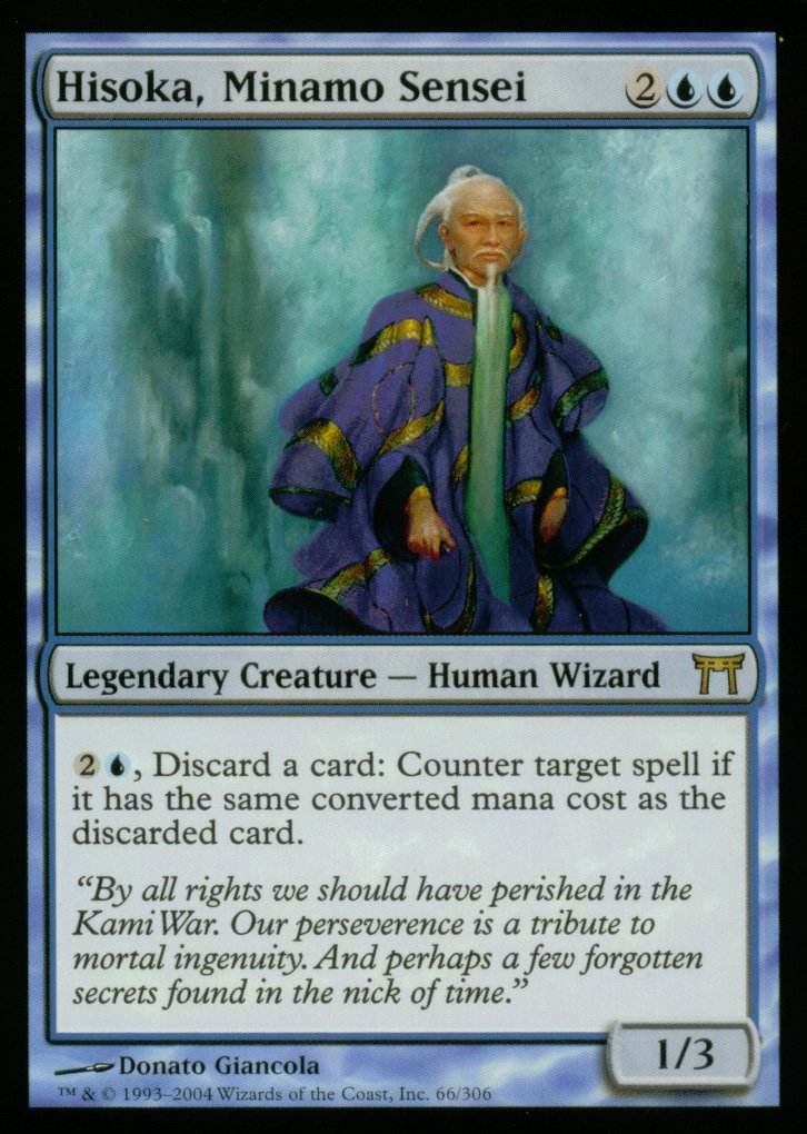 Hisoka, Minamo Sensei (Champions of Kamigawa) Medium Play