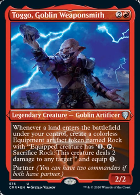 Toggo, Goblin Weaponsmith (Foil Etched) (Commander Legends) Near Mint Foil