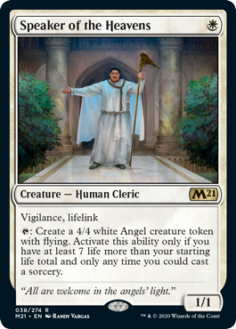 Speaker of the Heavens (Magic 2021 Core Set) Near Mint