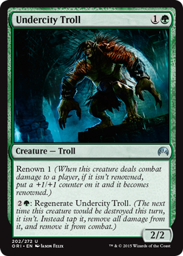 Undercity Troll (Magic Origins) Medium Play