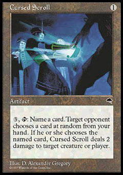 Cursed Scroll (Tempest) Near Mint