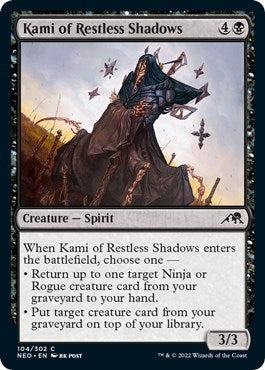 Kami of Restless Shadows (Kamigawa: Neon Dynasty) Near Mint