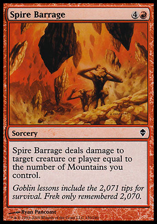 Spire Barrage (Zendikar) Near Mint