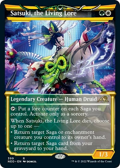 Satsuki, the Living Lore (Showcase) (Kamigawa: Neon Dynasty) Near Mint