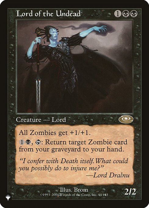 Lord of the Undead (The List) Near Mint