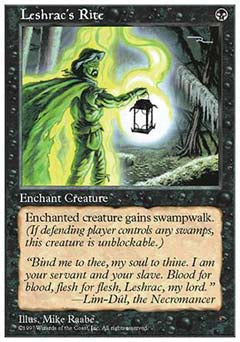 Leshrac's Rite (5th Edition) Light Play